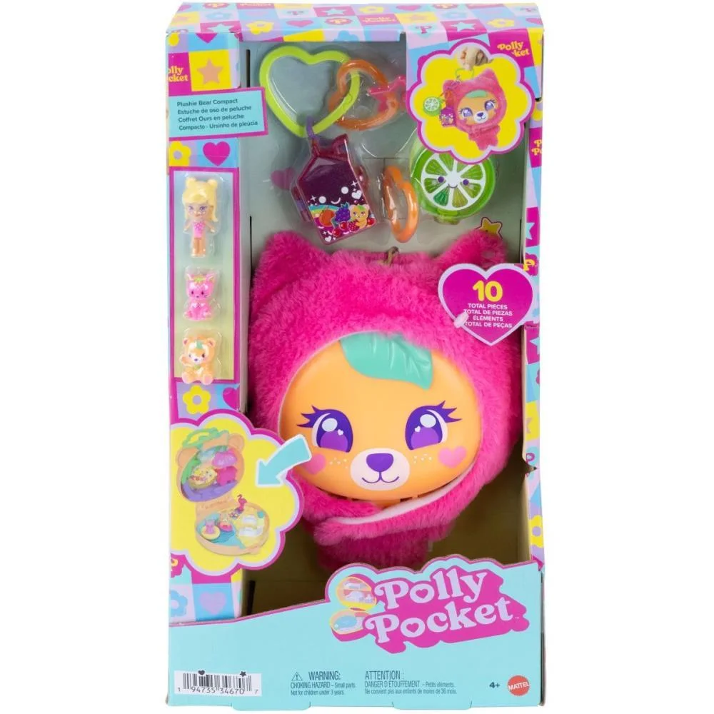 Polly Pocket Micro Conj. Ursinho De Pelucia Mattel - imagem 8