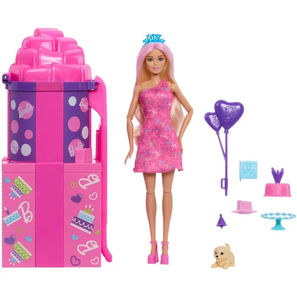 Barbie Reveal Party Unboxed Escorregador Mattel - imagem 11