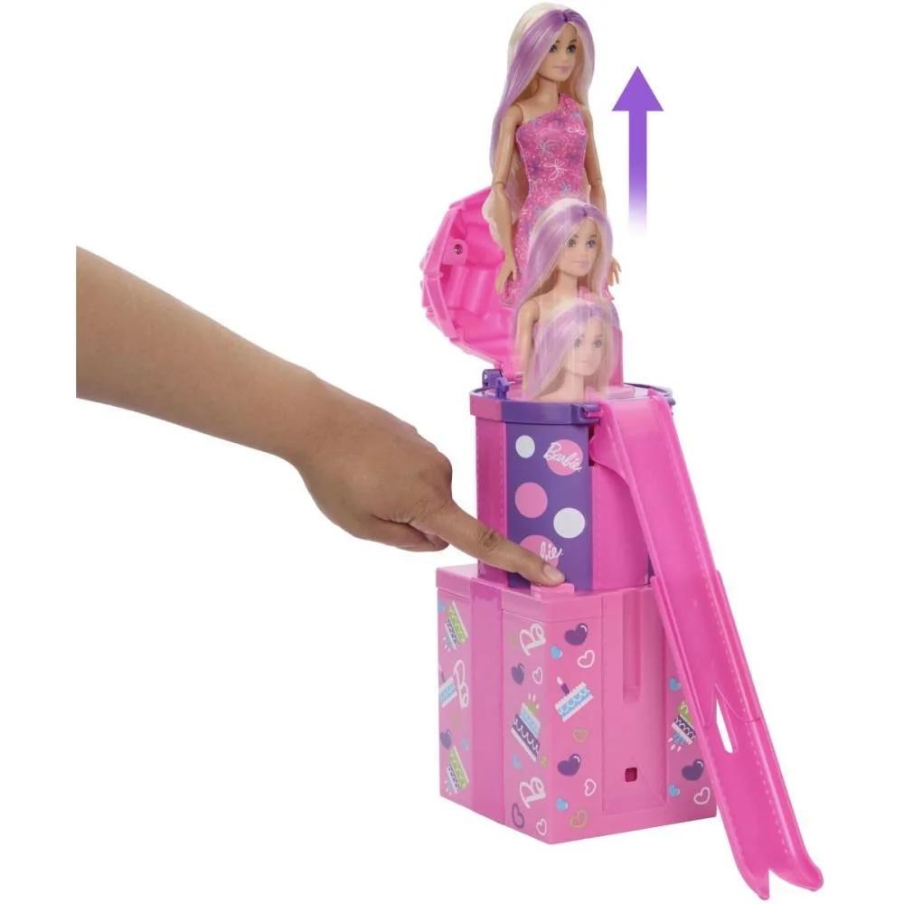 Barbie Reveal Party Unboxed Escorregador Mattel - imagem 7