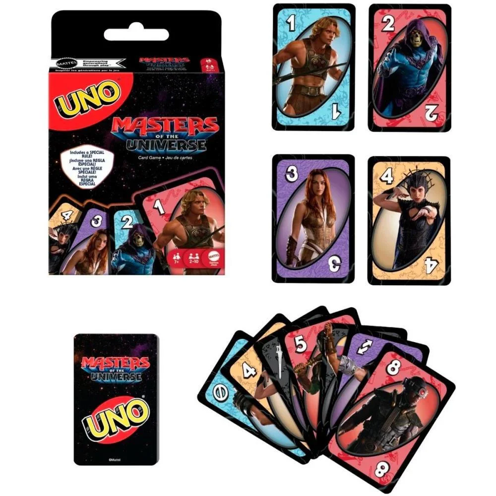 Jogo De Cartas Uno Masters Of The Universe Mattel - imagem 2