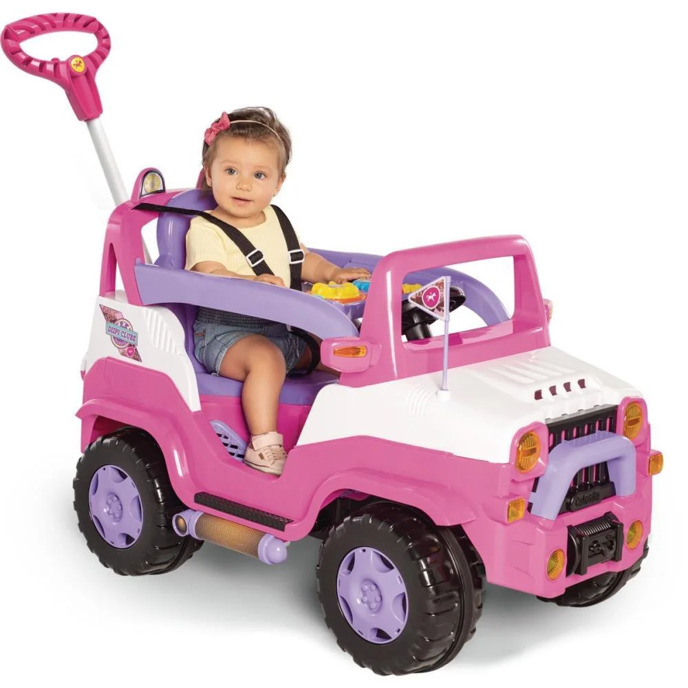 Veiculo Para Bebe Diipi Rosa C/Som 30Kg Calesita - imagem 2