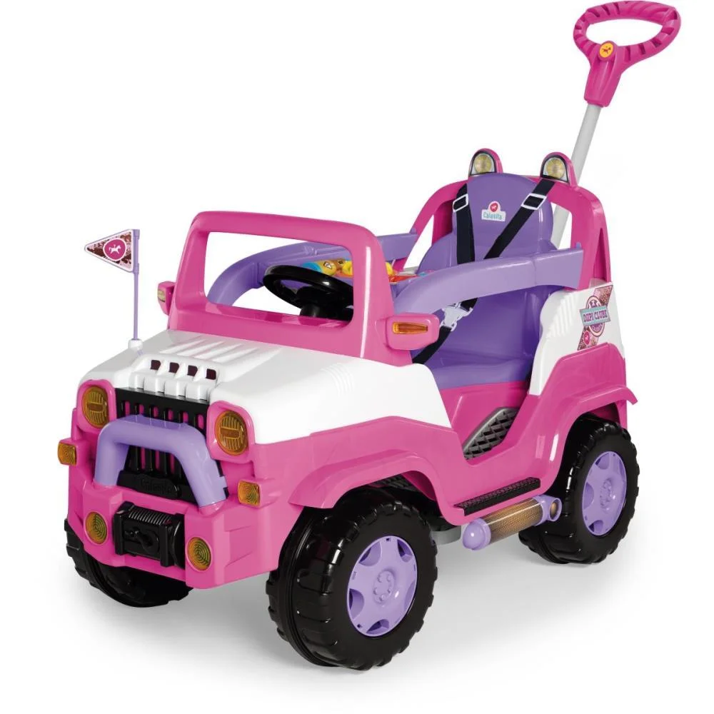 Veiculo Para Bebe Diipi Rosa C/Som 30Kg Calesita - imagem 4