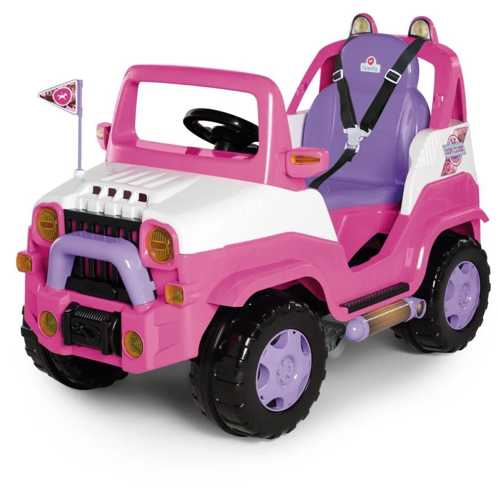 Veiculo Para Bebe Diipi Rosa C/Som 30Kg Calesita - imagem 5