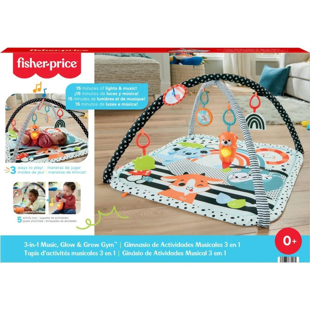 Fisher-Price Newborn Toys Ginasio Ativ. Musicais 3Em1 Mattel - imagem 3