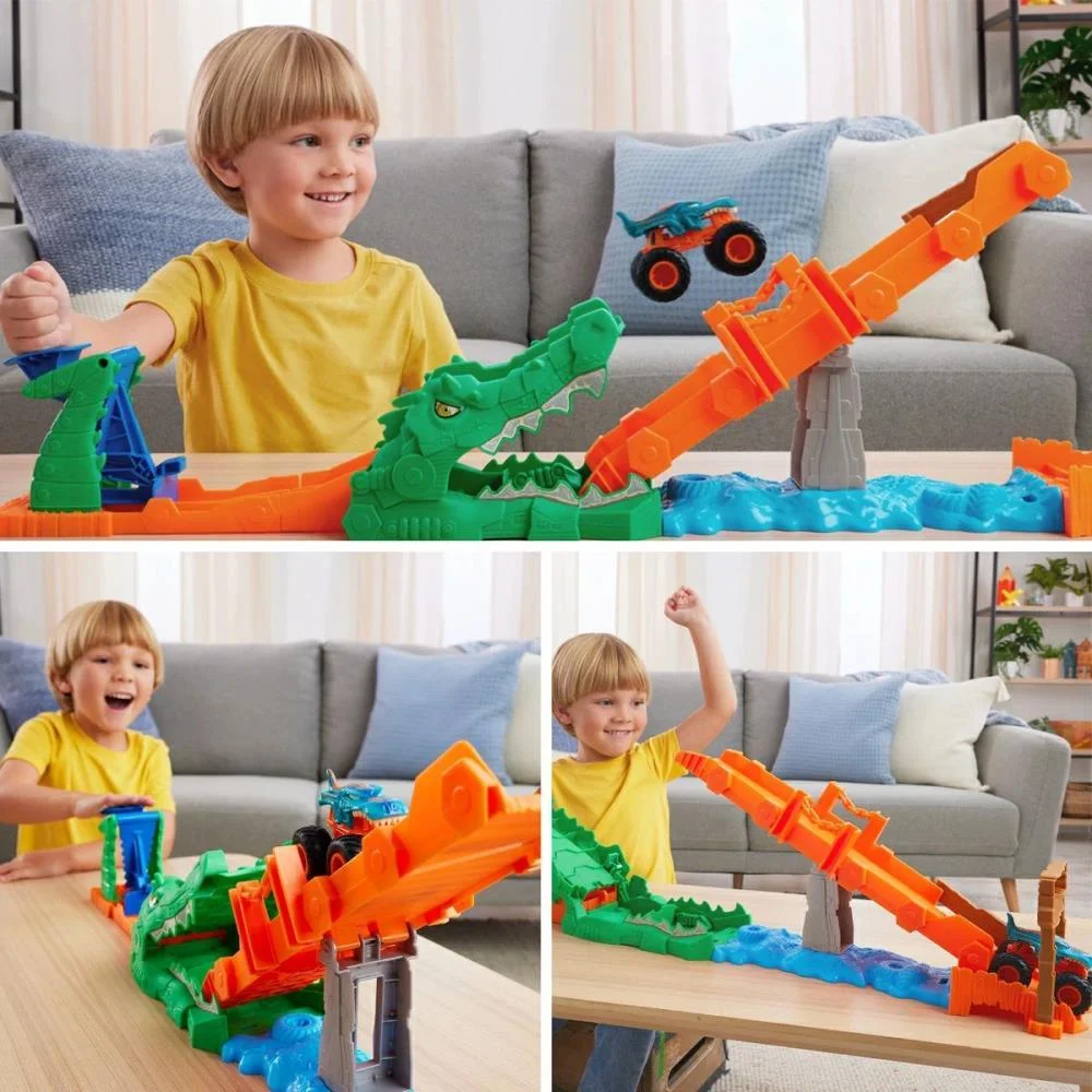 Hot Wheels Monster Trucks Desafio Do Crocodilo Mattel - imagem 11