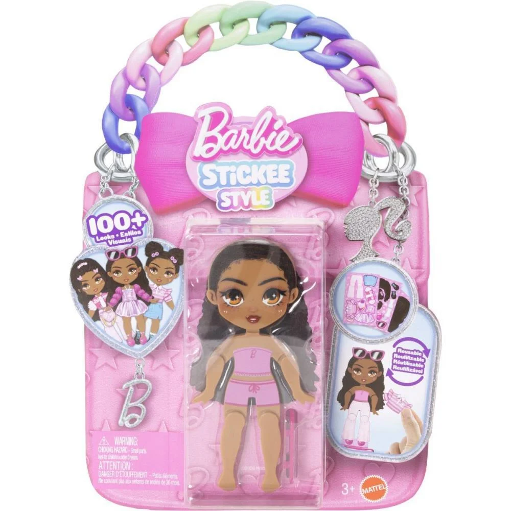 Barbie Stickee Style Boneca Vinil C/Stickers (S) Mattel - imagem 15