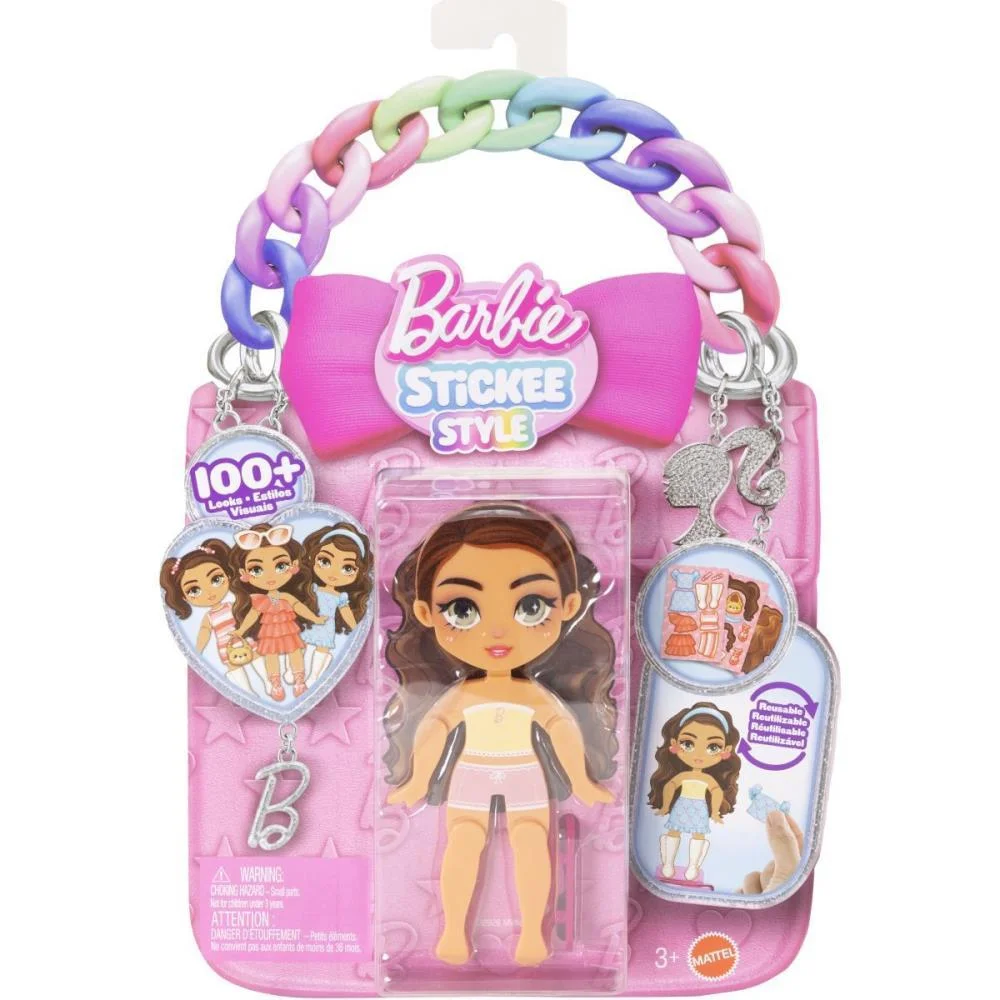 Barbie Stickee Style Boneca Vinil C/Stickers (S) Mattel - imagem 9