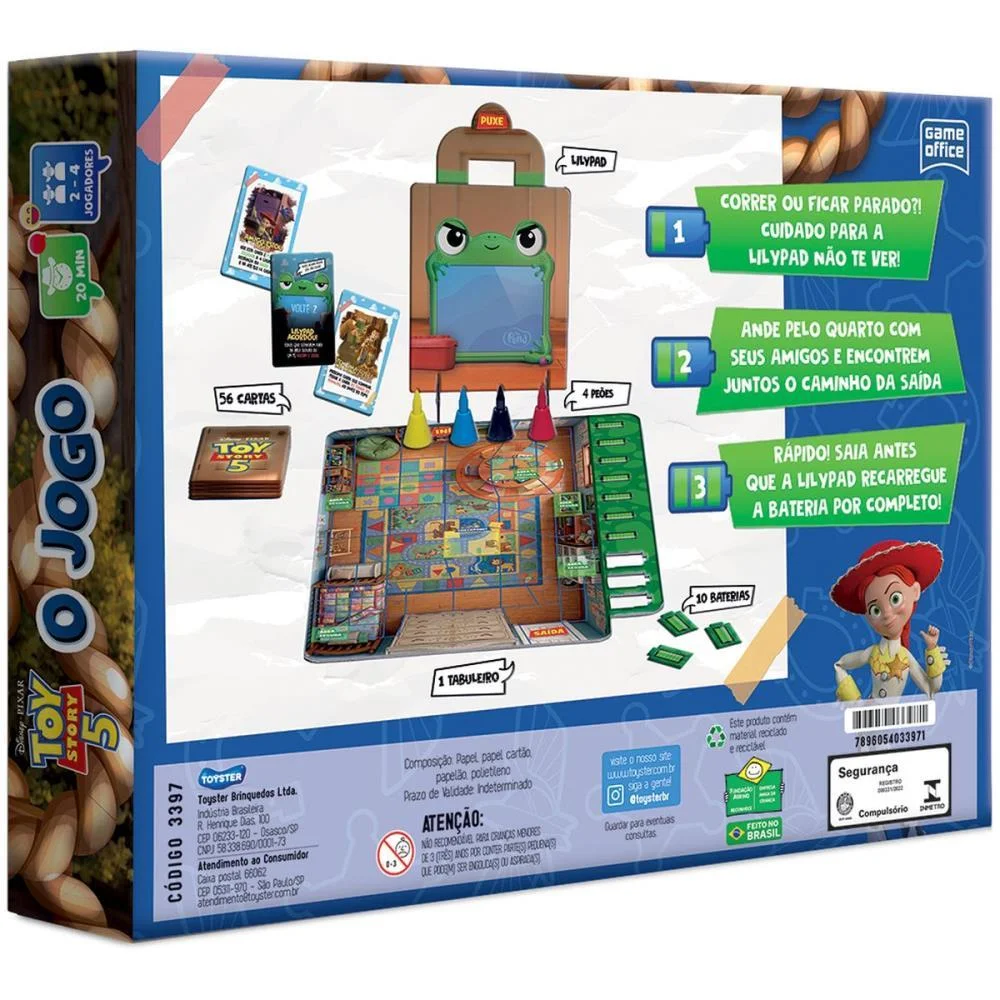 Jogo De Tabuleiro Toy Story 5 O Jogo Toyster - imagem 4