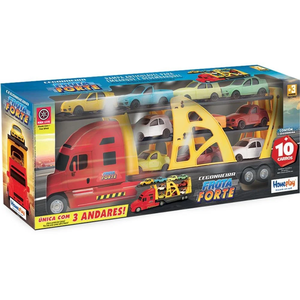 Caminhao Cegonheira Frota Forte Homeplay - imagem 4
