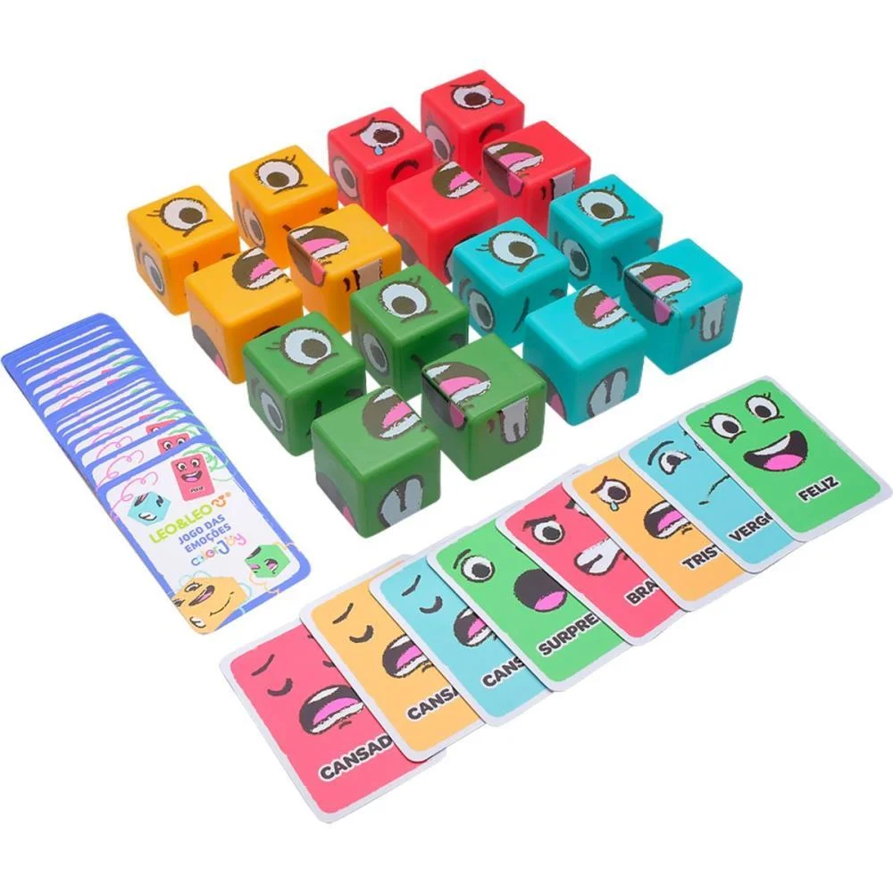 Jogo Da Memoria Emocoes Cubo 2X1 Color Joy Leonora - imagem 3