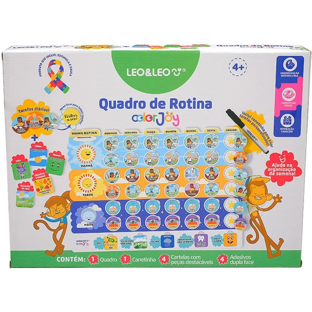 Brinquedo Diverso Color Joy Quadro De Rotina Leonora - imagem 4