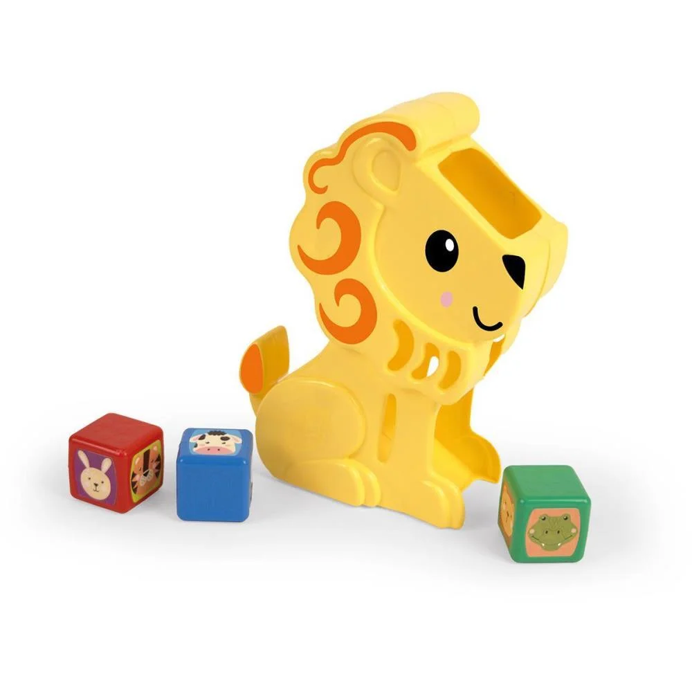 Brinquedo Educativo Leao Com Blocos Ggb Plast - imagem 3