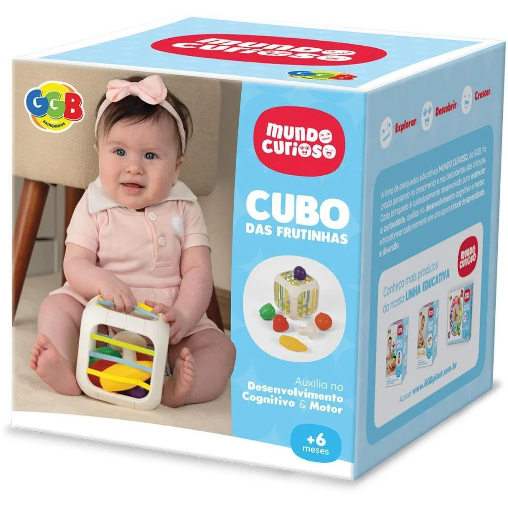 Brinquedo Para Bebe Cubo De Frutinhas Ggb Plast - imagem 4