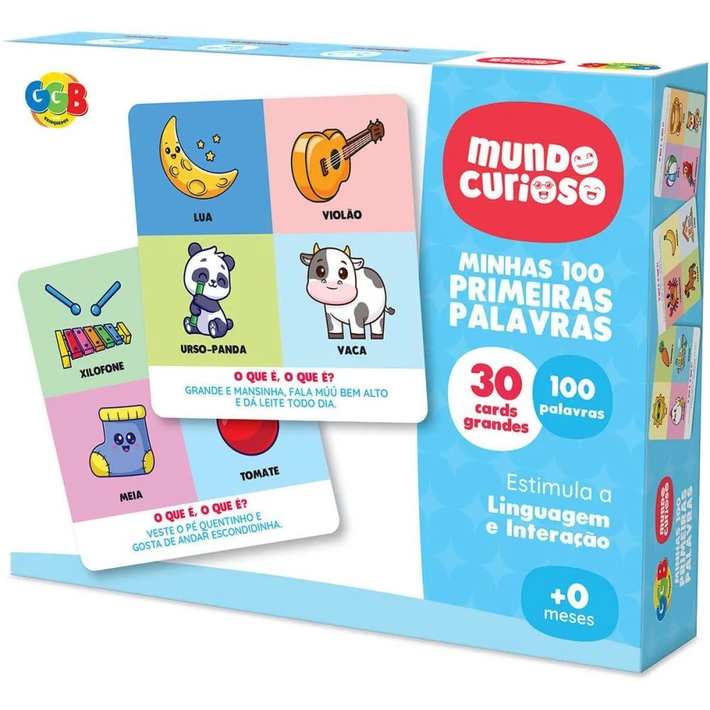 Brinquedo Pedagogico Minhas 100 Primeiras Palavras Ggb Plast - imagem 2