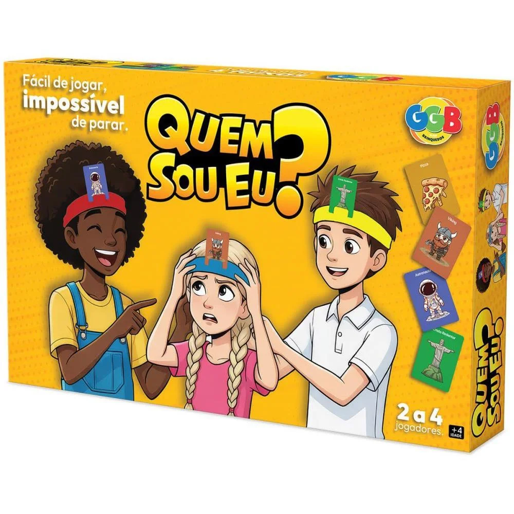 Jogo Quem Sou Eu? 200 Cartas Ggb Plast - imagem 4