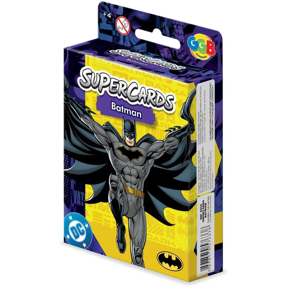 Jogo De Cartas Batman Super Cards 108 Cartas Ggb Plast - imagem 4