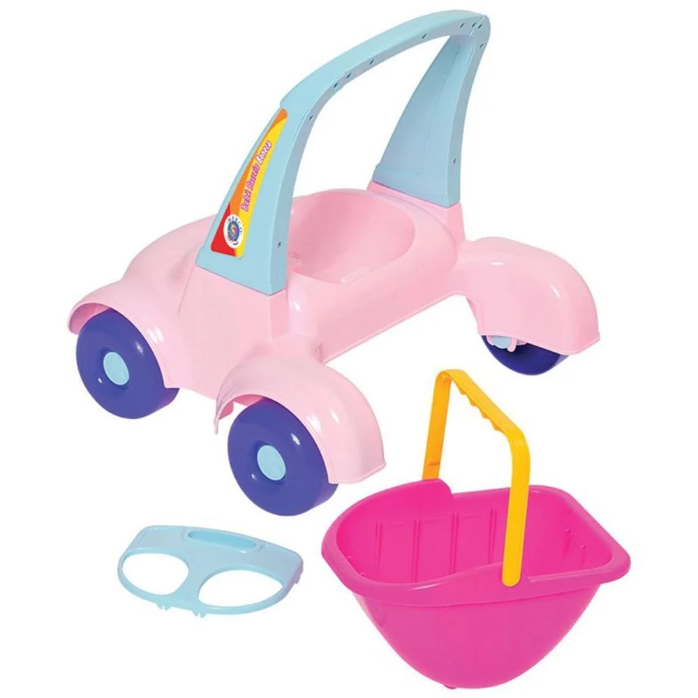 Andador Bebe Passeio Boneca Rosa Merco Toys - imagem 6