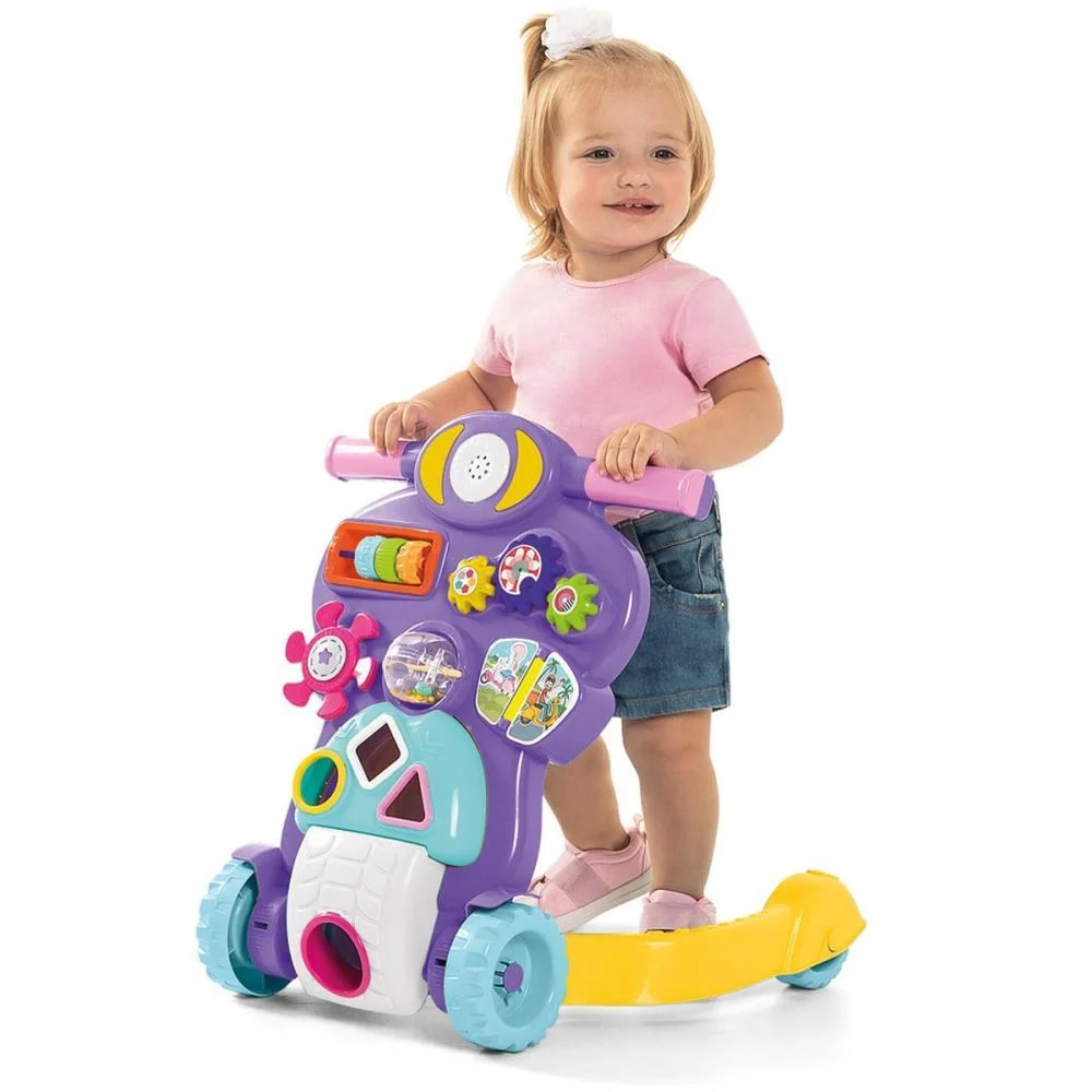 Andador Bebe Piloto Menina Tateti - imagem 3