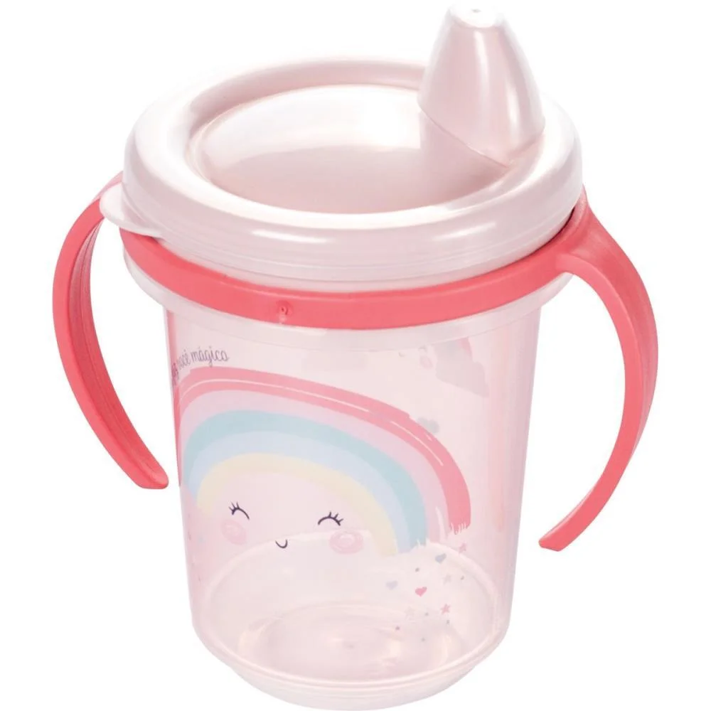 Copo Treinamento Trio Arco-Iris 330Ml. Plasutil - imagem 3
