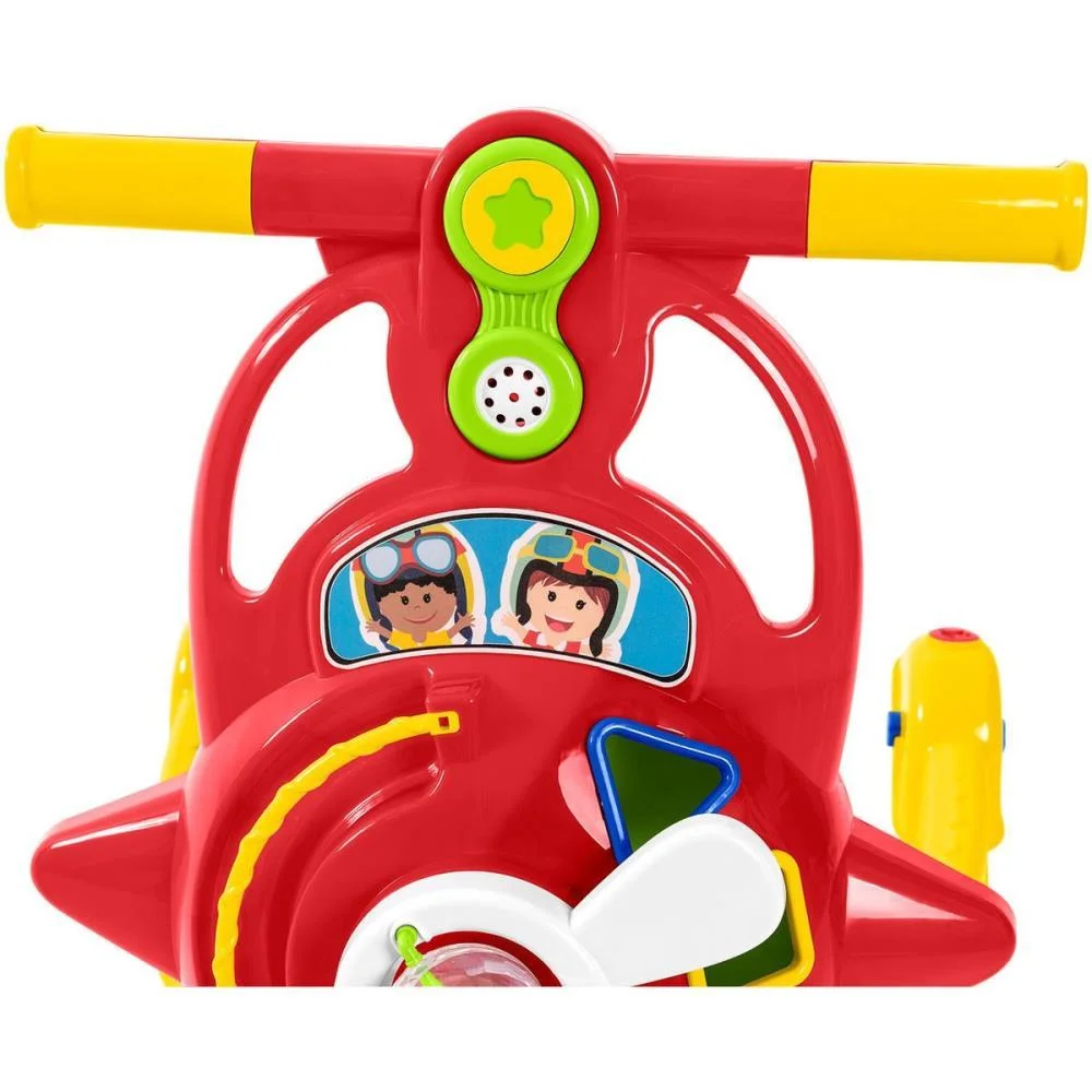 Andador Bebe Aviador C/Som E Luz Tateti - imagem 7