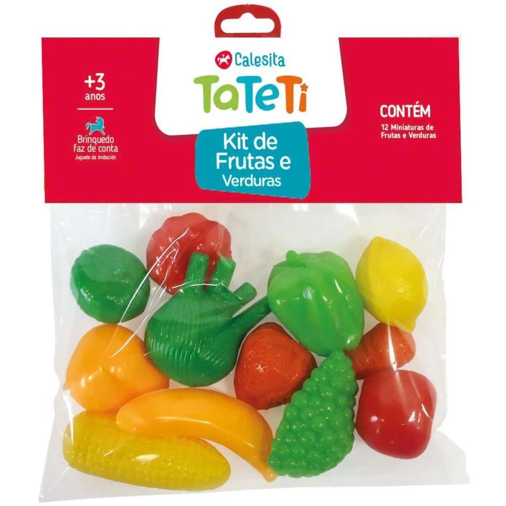 Brincando De Casinha Kit Frutas E Verduras Tateti - imagem 2