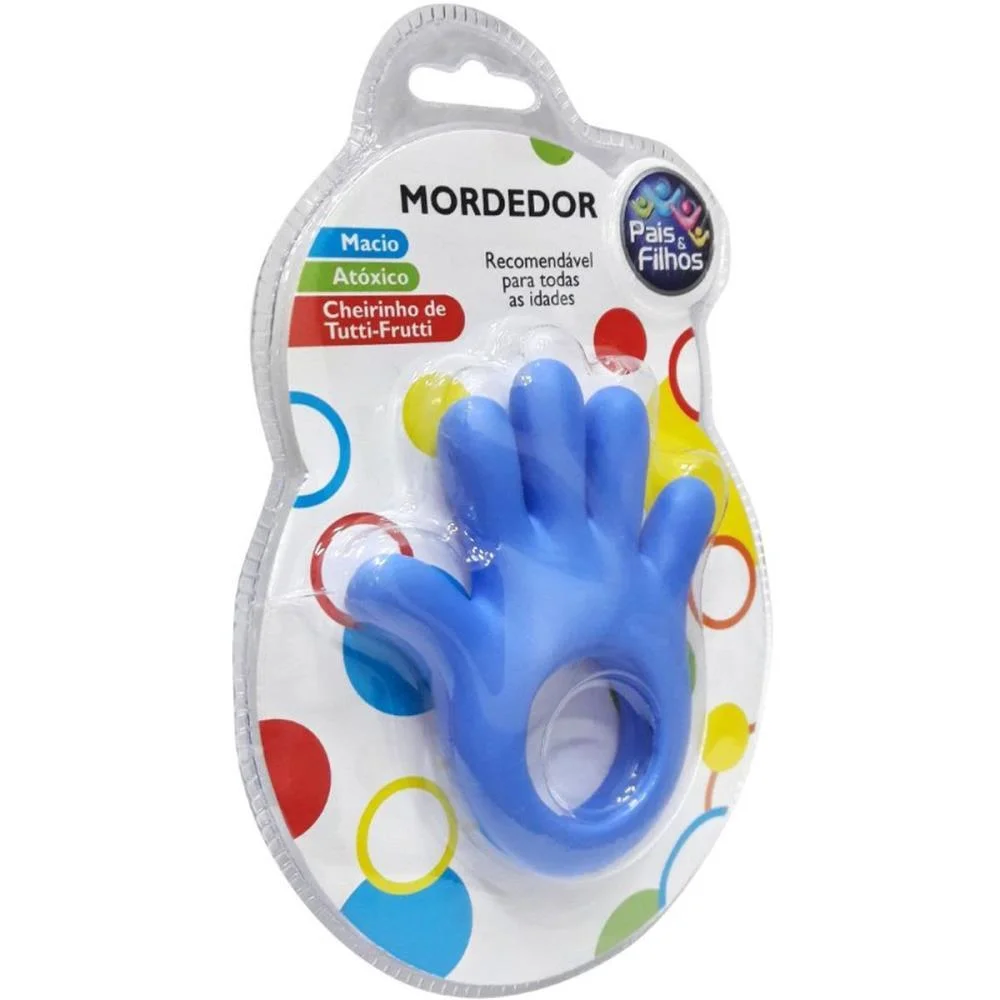 Mordedor Infantil Maozinha Sortida Pais E Filhos - imagem 4