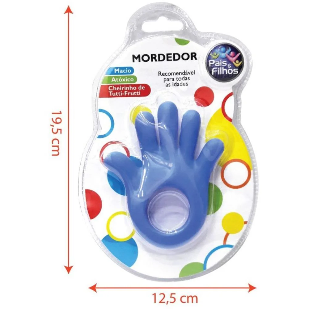 Mordedor Infantil Maozinha Sortida Pais E Filhos - imagem 5