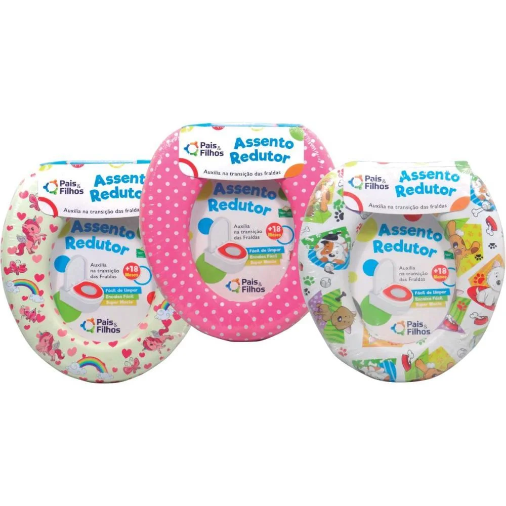 Troninho E Redutor Assento Estampado Feminino Pais E Filhos - imagem 2