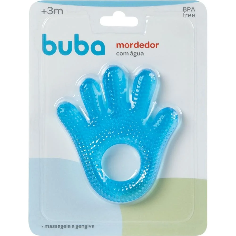 Mordedor Infantil Maozinha C/Agua Azul Buba - imagem 6
