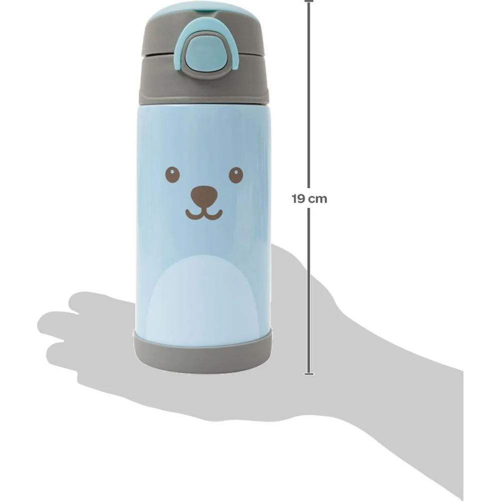 Garrafa Termica Gummy Azul 400Ml. Fliptop Buba - imagem 4