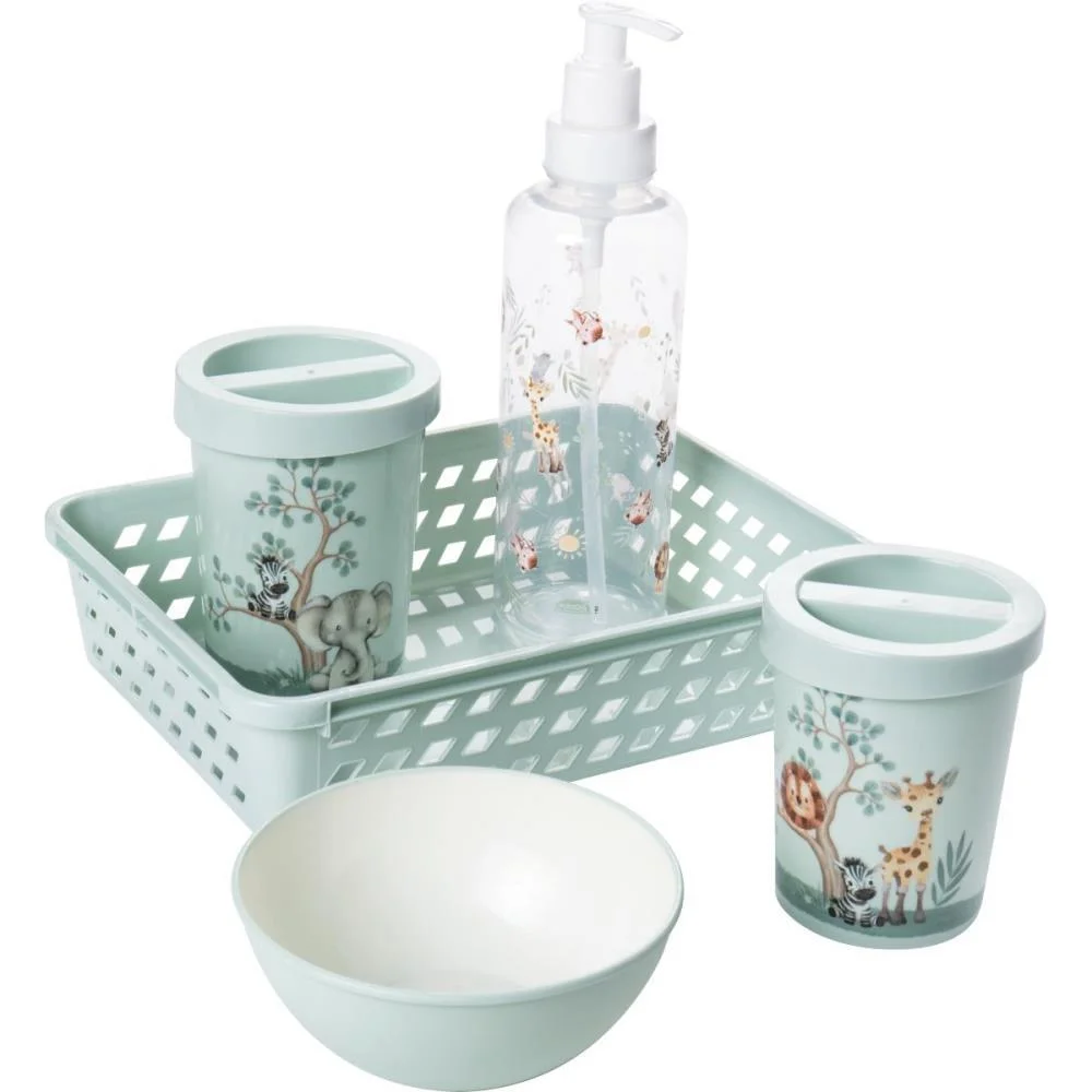 Produto Para Bebe Kit Higiene Safari 5 Pecas Plasutil (Kit) - imagem 2