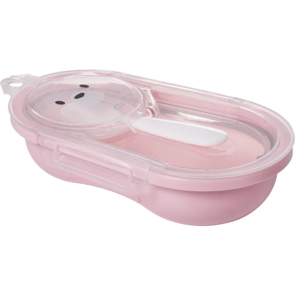 Kit Alimentacao Porta Papinha C/Colher Jd. Enc Plasutil (Kit) - imagem 3