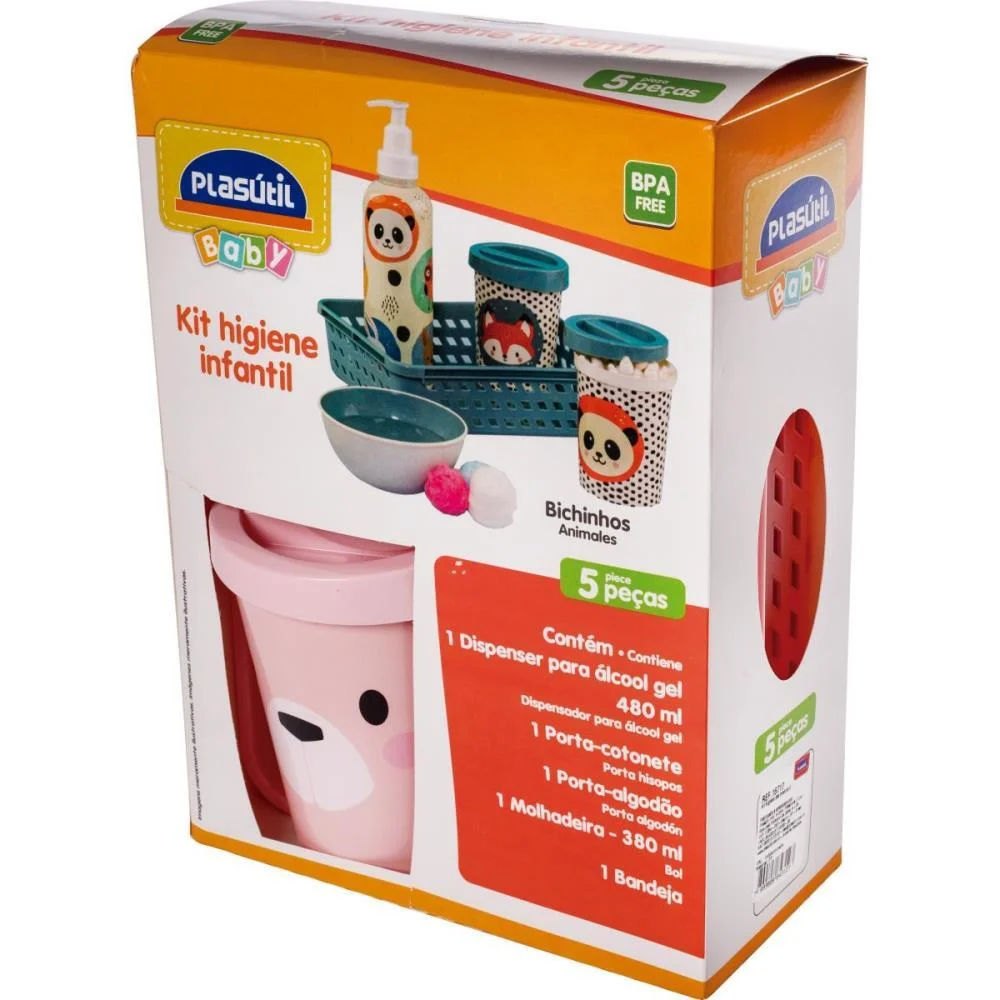 Produto Para Bebe Kit Higiene Jardim Encantado 5 Plasutil (Kit) - imagem 4
