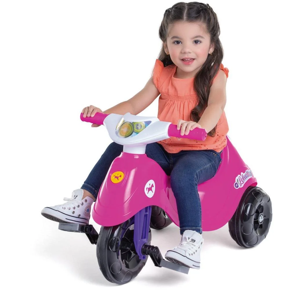 Triciclo Lelecita Rosa Calesita - imagem 3