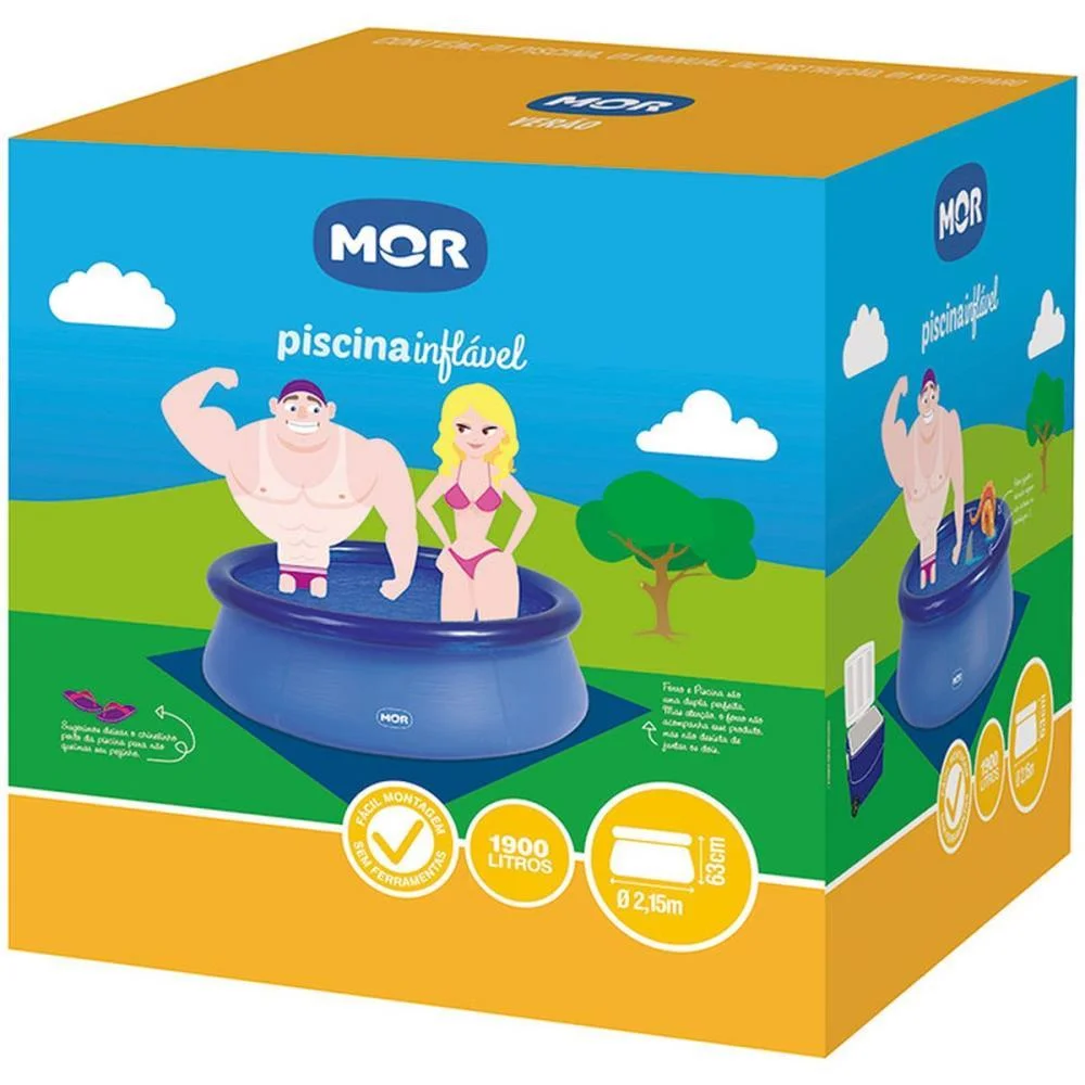 Piscina 1900L Redonda Inflavel Mor - imagem 5