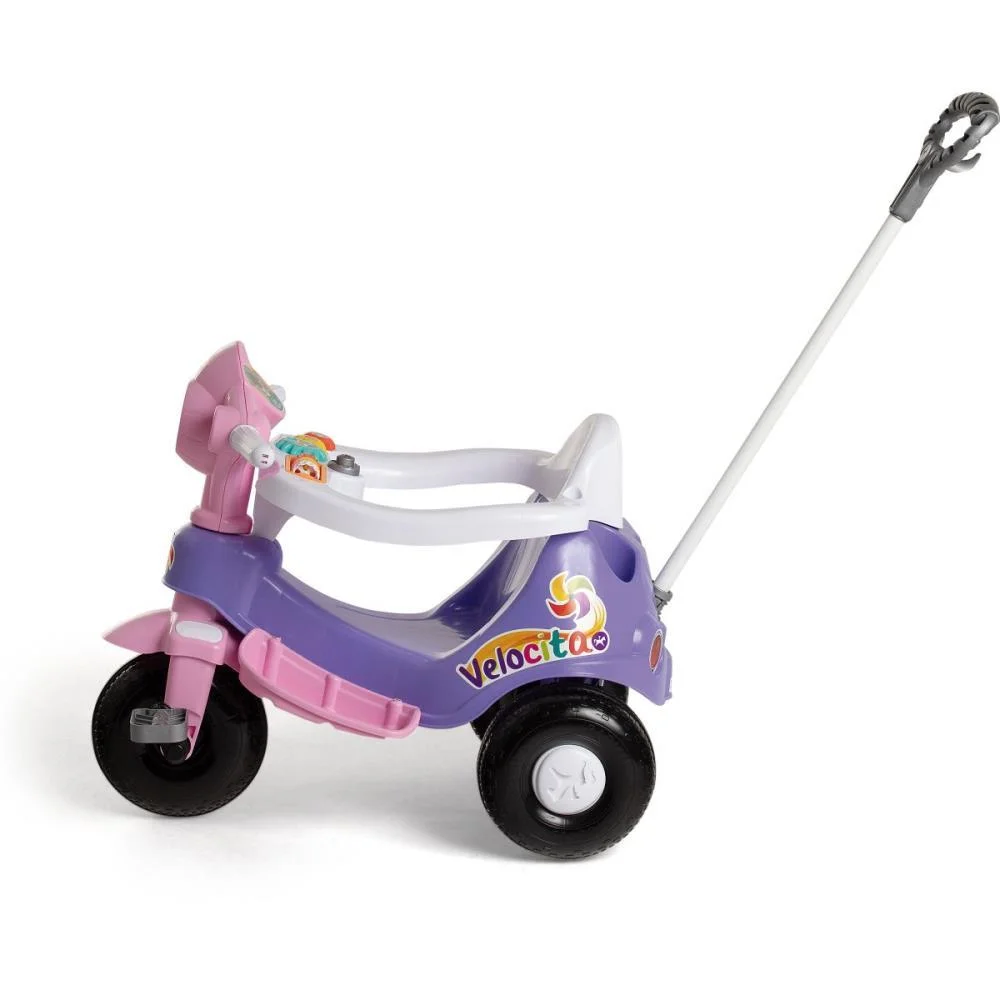 Veiculo Para Bebe Velocita Lilas 2 Em 1 C/Som Calesita - imagem 12