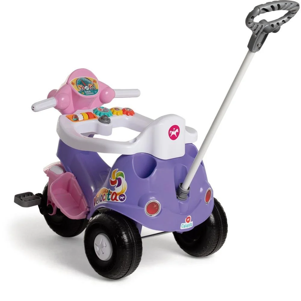 Veiculo Para Bebe Velocita Lilas 2 Em 1 C/Som Calesita - imagem 13