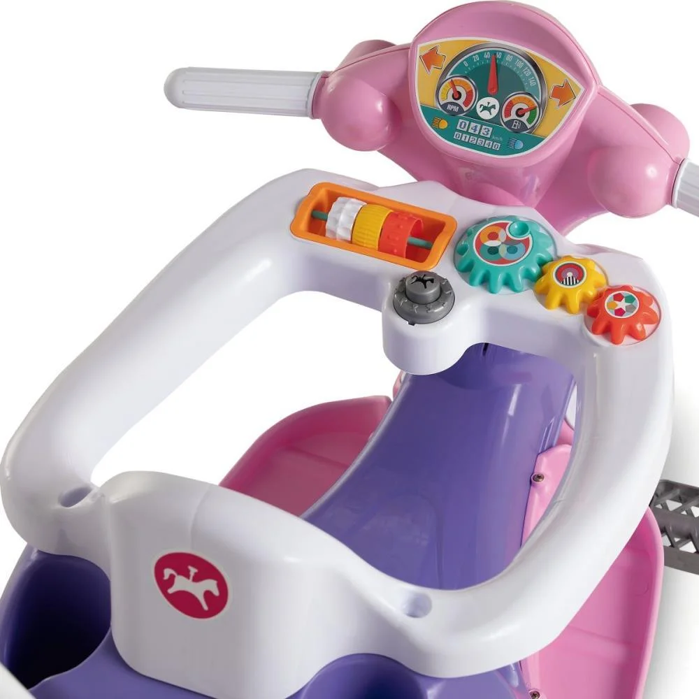Veiculo Para Bebe Velocita Lilas 2 Em 1 C/Som Calesita - imagem 10
