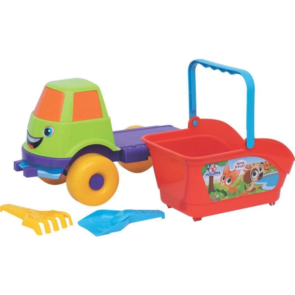 Baldinho De Praia Cacamba Grande P/Praia C/Acess Merco Toys - imagem 2