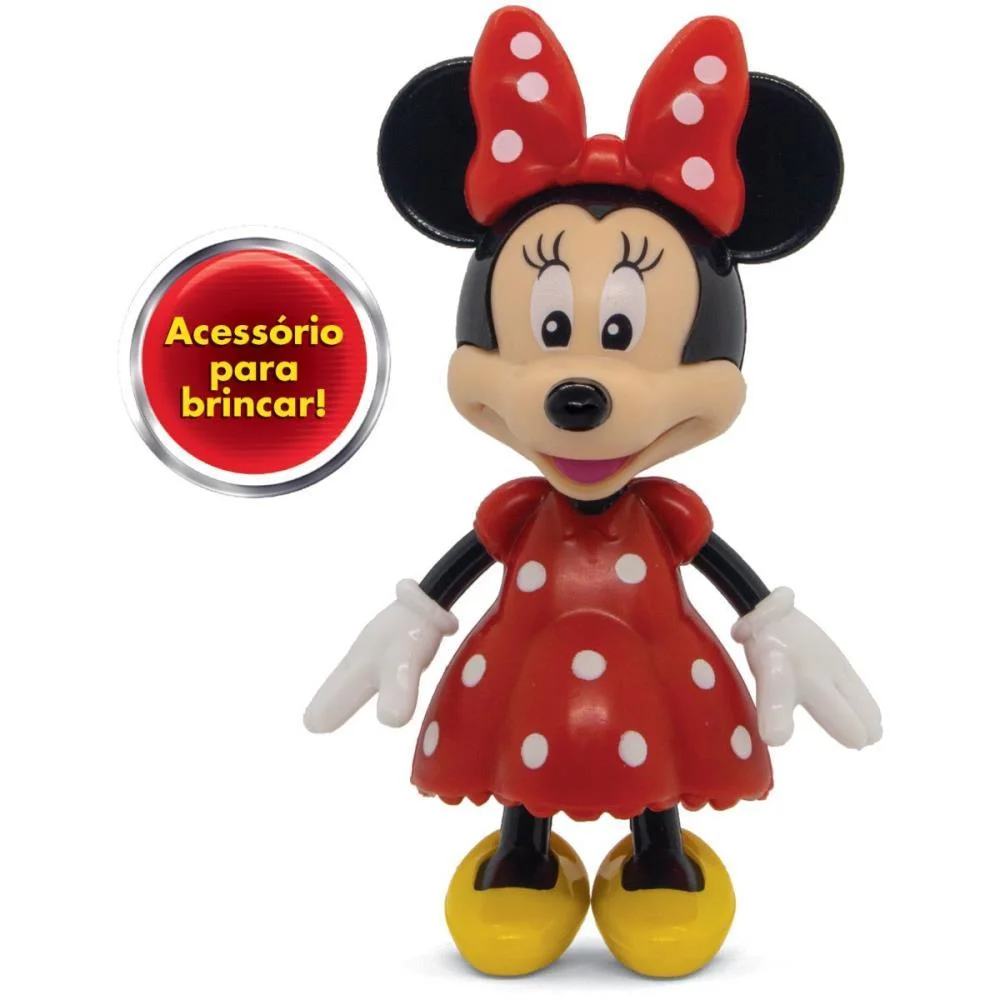 Boneco E Personagem Minnie 13Cm C/Acessorios Elka - imagem 5