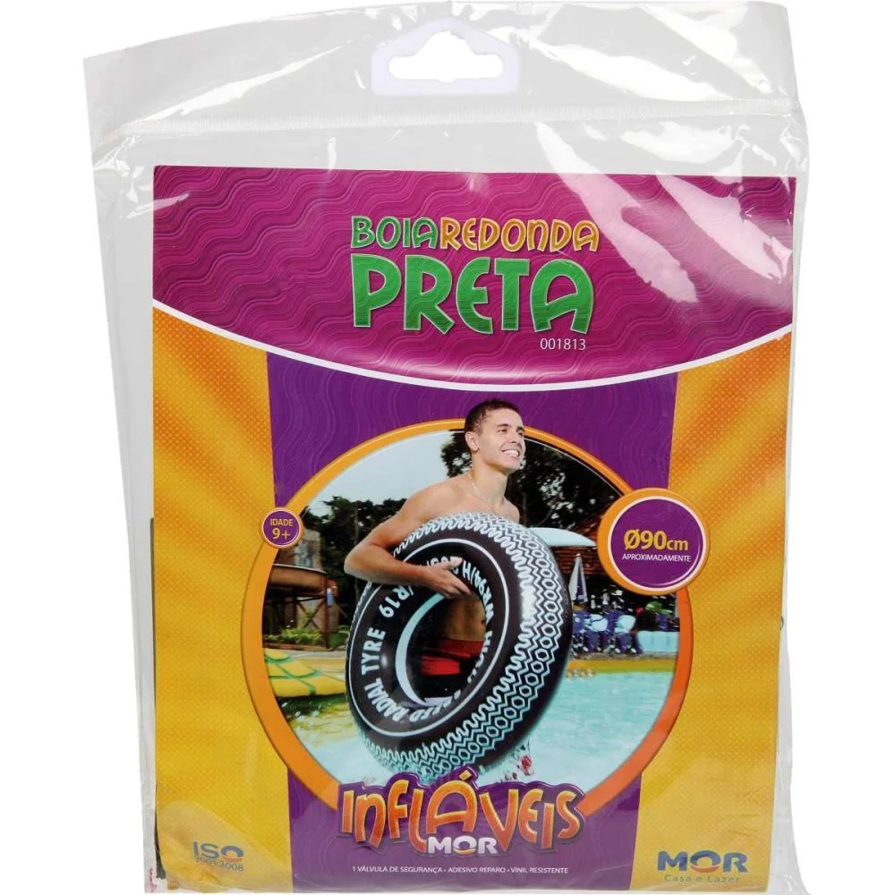 Boia Inflavel Redonda Preta 90Cm. 9 Anos Mor - imagem 5