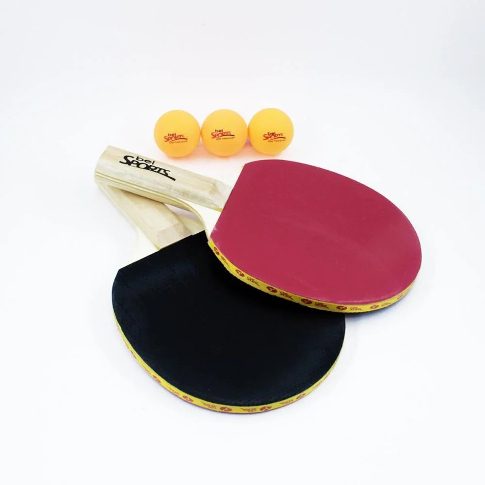 Raquete Para Ping Pong Kit C/ 2Raquetes+3Bolas Bel (Kit) - imagem 2