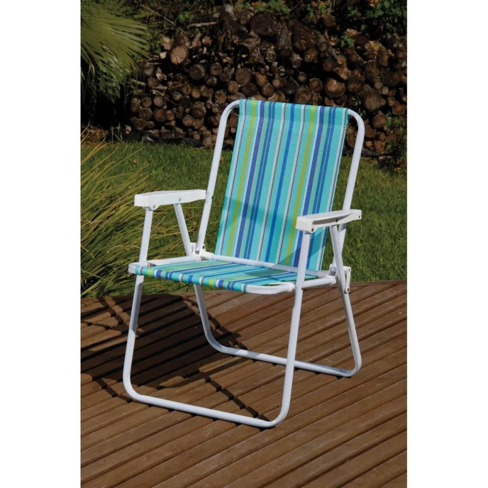 Cadeira P/Piscina/Praia Alta De Aco 53X54X72 Sortida Mor - imagem 5