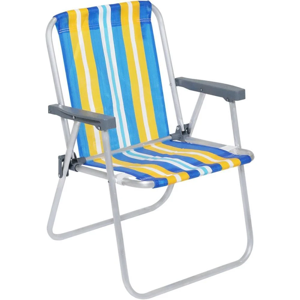 Cadeira P/Piscina/Praia Alta De Aluminio 54X54X70 Bel - imagem 12