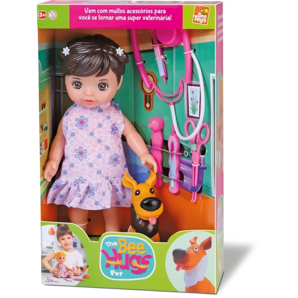 Boneca Bee Hugs Pet C/Acessorios (S) Bee Toys - imagem 9