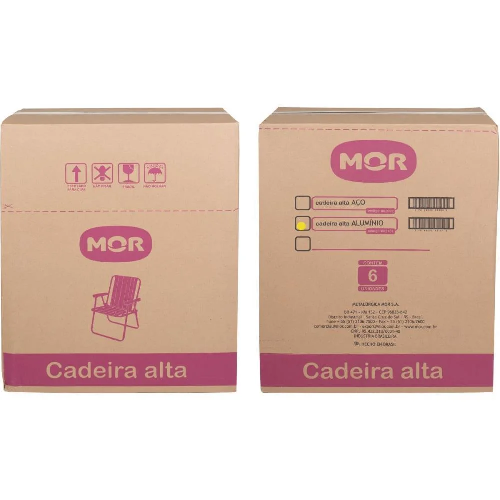 Cadeira P/Piscina/Praia Alta De Aluminio P/110K Mor - imagem 5
