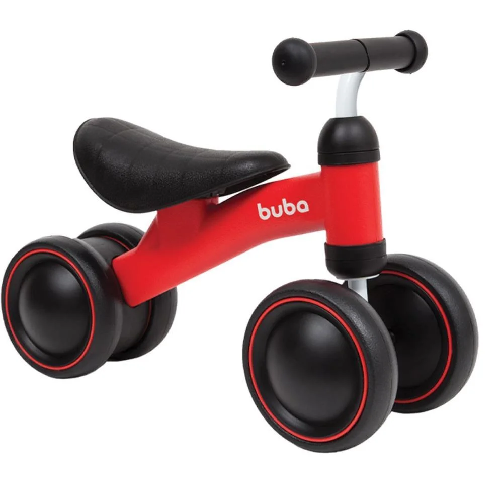 Bicicleta Infantil Equilibrio C/4 Rodas Vermelha Buba - imagem 3