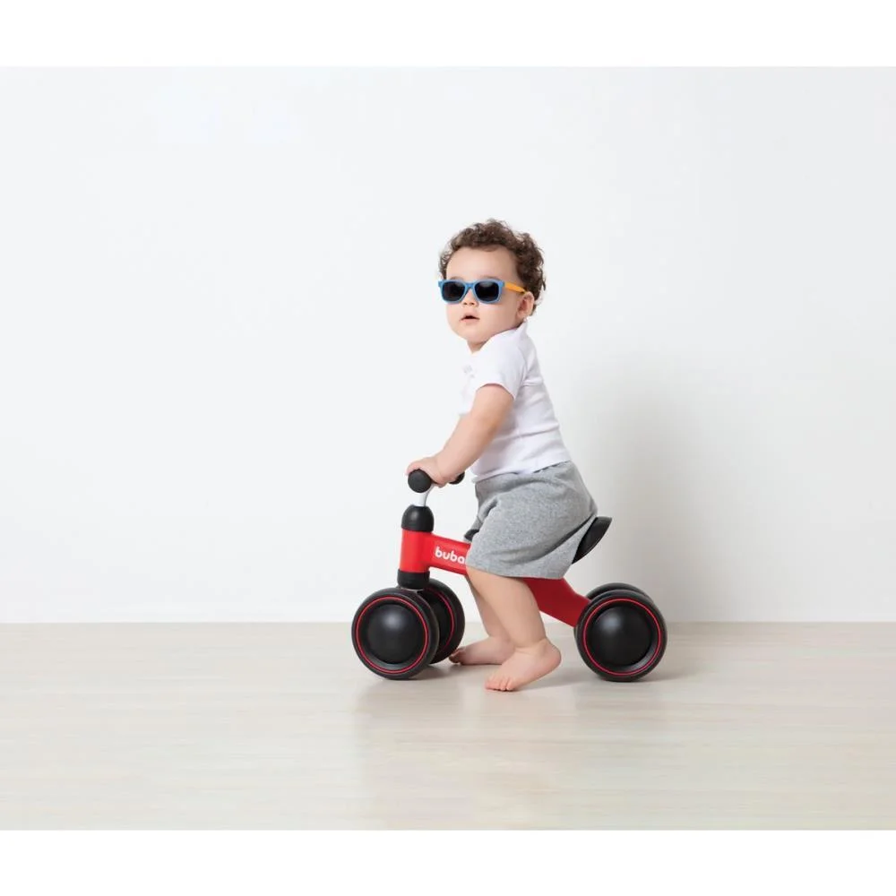 Bicicleta Infantil Equilibrio C/4 Rodas Vermelha Buba - imagem 6