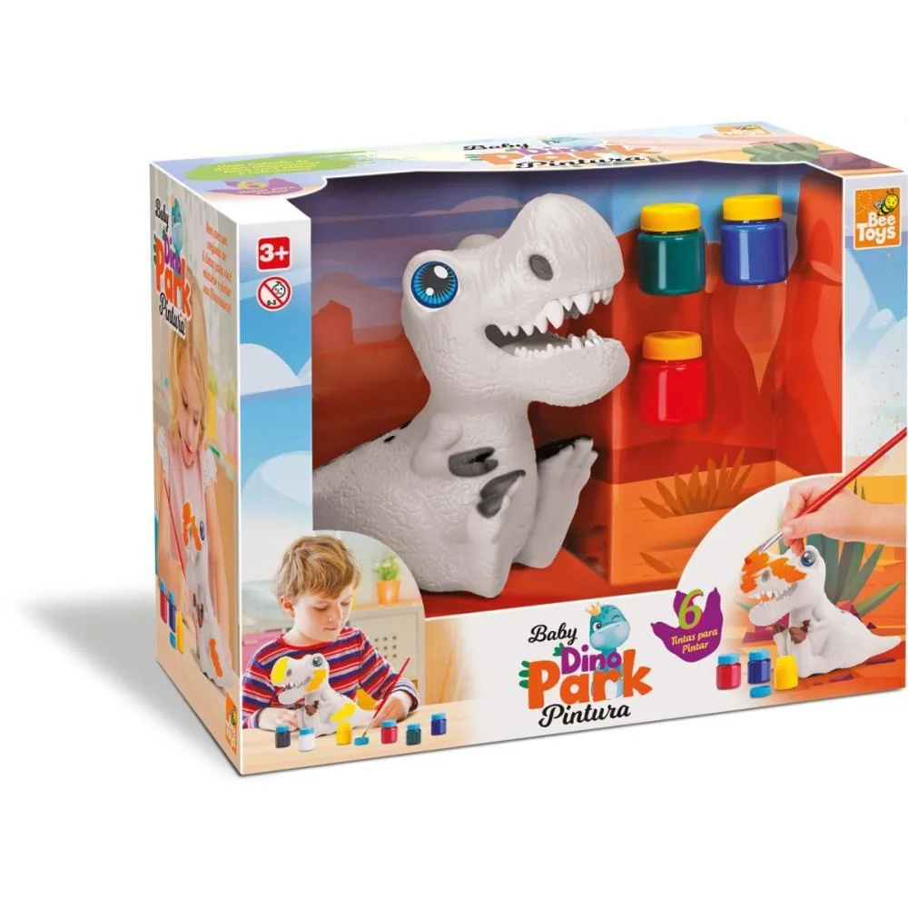 Dinossauro Baby Dino Park Pintura 17,5Cm Bee Toys - imagem 5