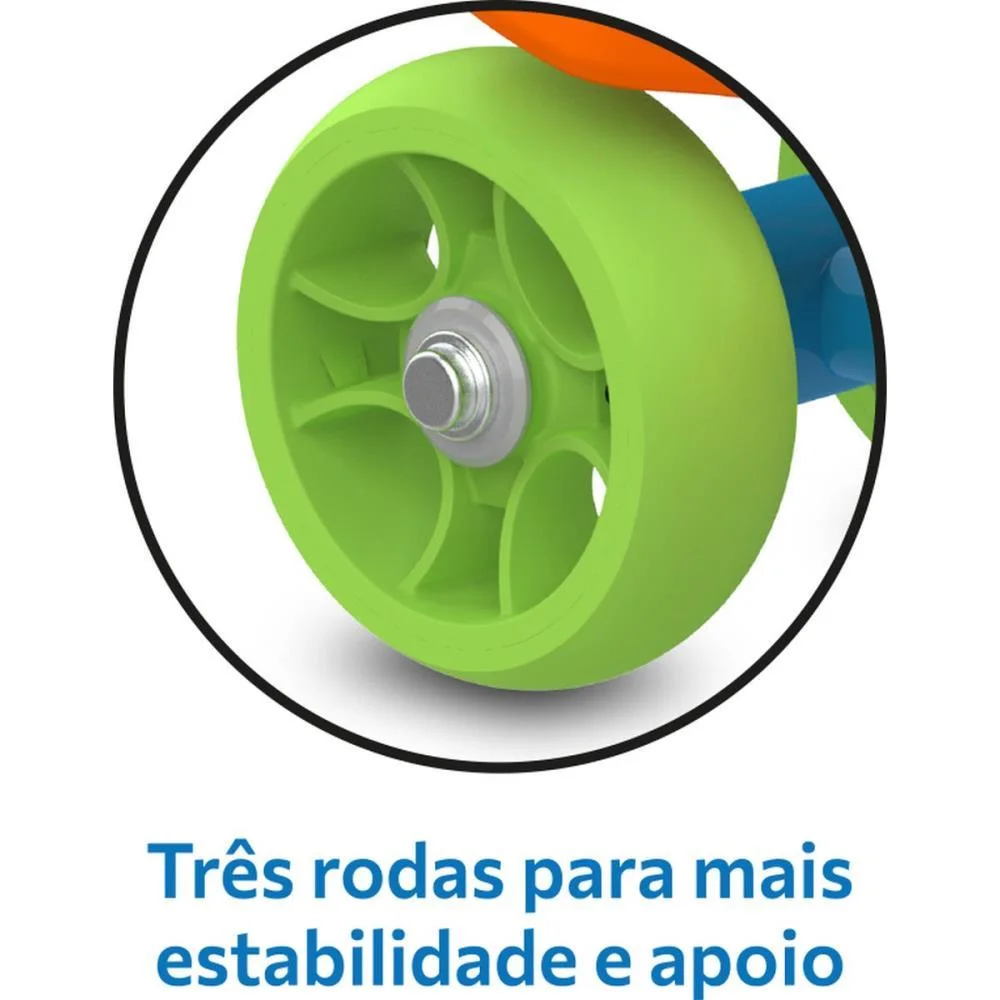 Patinete Meu 1° Patinete Az/Lr Até 50Kg Bandeirante - imagem 7